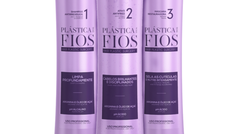  Набор для проведения процедуры Plástica dos Fios Professional (кератиновое выпрямление)