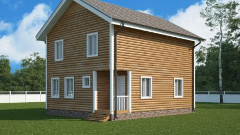 Каркасный дом, 9х7.5 м., для сезонного и постоянного проживания; проект №16